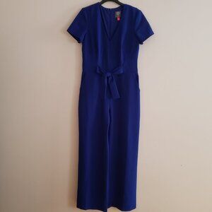 Blue Short Sleeve Jumpsuit [Vince Camuto] [Size 8P]